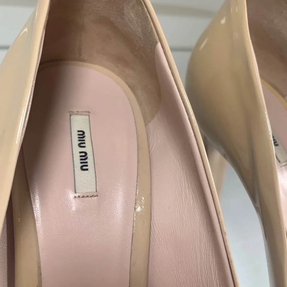 Miu Miu Peep Toe Pumps‎